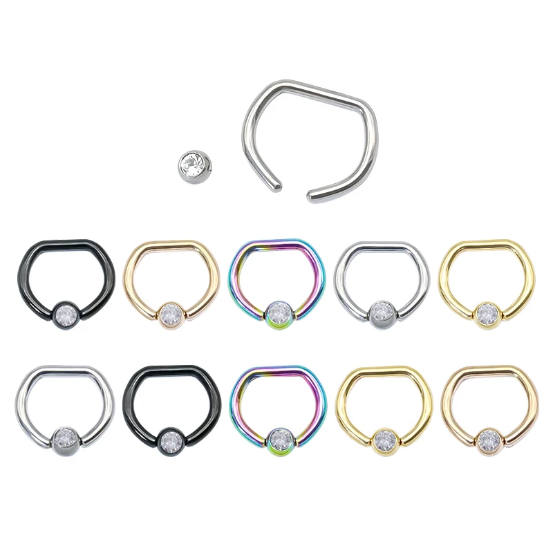 1PC Implant Grade G23 Titanium Captive Bead Ring Nose Piercing Jewelry Ear Cartilage Tragus Rook Daith Helix Earrings For Women
1PC Implant Grade G23 Titanium Captive Bead Ring Nose Piercing Jewelry Ear Cartilage Tragus Rook Daith Helix Earrings For Women