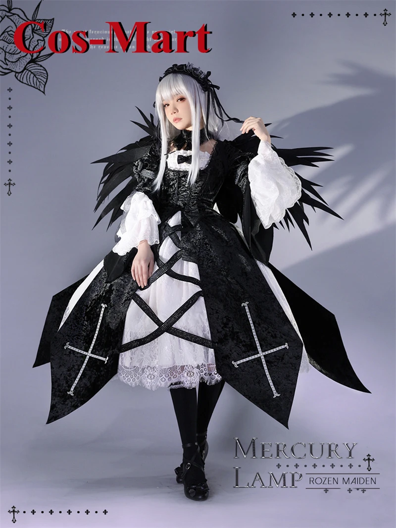 

Cos-Mart Anime Rozen Maiden Mercury Lampe Cosplay Costume Sweet Devil Gothic Lolita Dress Activity Party Role Play Clothing