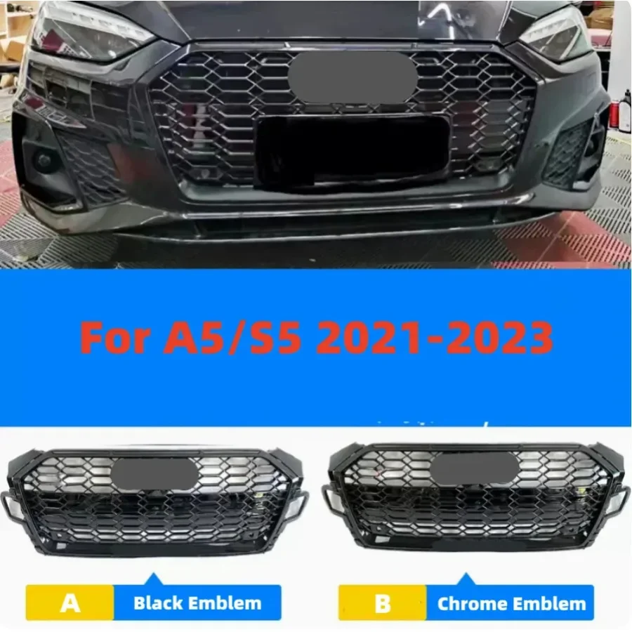 Front Bumper Grill Center Grille for Audi A5/S5 20121 2022 2023(Refit for RS5 Style)For RS5 Grill
Front Bumper Grill Center Grille for Audi A5/S5 20121 2022 2023(Refit for RS5 Style)For RS5 Grill
