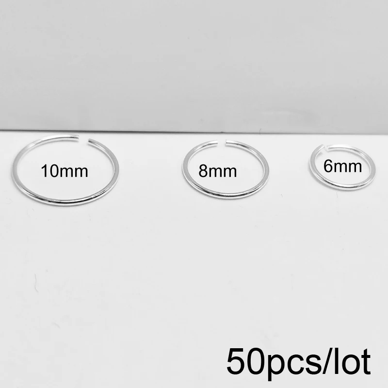 Wholesale 50pcs/lot 22G Huggie Nose jewelry 925 sterling silver Nose Hoop Ring Helix Lip Piercing Ring 6mm 8mm 10mm HXSB02
Wholesale 50pcs/lot 22G Huggie Nose jewelry 925 sterling silver Nose Hoop Ring Helix Lip Piercing Ring 6mm 8mm 10mm HXSB02