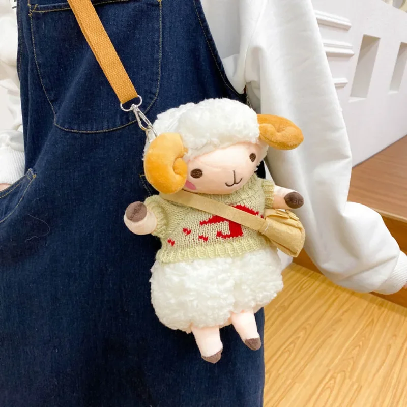 Мягкая Плюшевая Кукла Catoon в виде овцы, сумка через плечо для девочек и мальчиков, мягкая плюшевая сумка-мессенджер для куклы, сумка через плечо для кавайной куклы 
Мягкая Плюшевая Кукла Catoon в виде овцы, сумка через плечо для девочек и мальчиков, мягкая плюшевая сумка-мессенджер для куклы, сумка через плечо для кавайной куклы