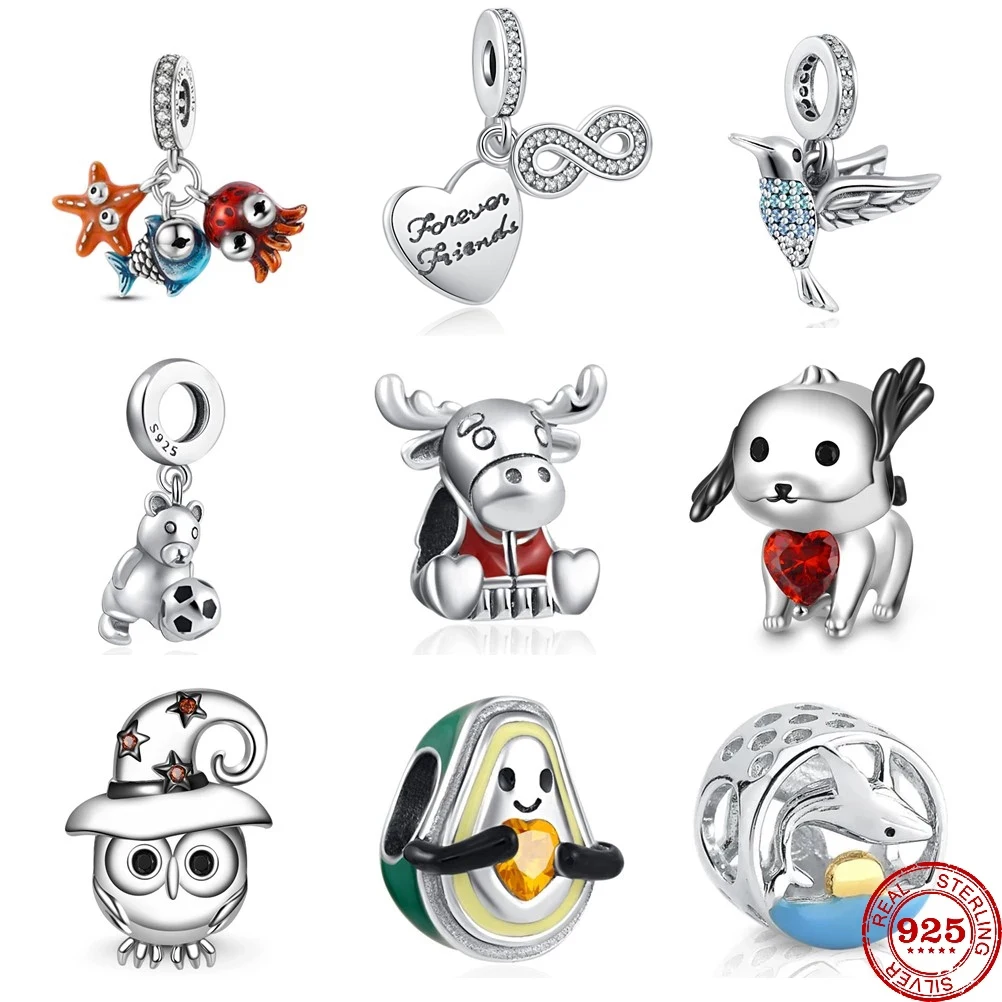 New Hummingbird Puppy Avocado Pandoras charms Bead Fit Pandora Charm 925 Silver Original Bracelet Silver 925 Trinket DIY Jewelry
New Hummingbird Puppy Avocado Pandoras charms Bead Fit Pandora Charm 925 Silver Original Bracelet Silver 925 Trinket DIY Jewelry