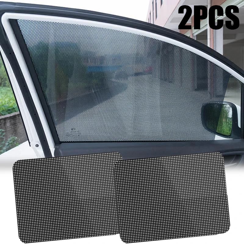2Pcs Car Stickers Auto Side Window Sun Shades Decals Sun Protection Window Sunscreen Cover Black PVC Sunshades with Small Holes
2Pcs Car Stickers Auto Side Window Sun Shades Decals Sun Protection Window Sunscreen Cover Black PVC Sunshades with Small Holes