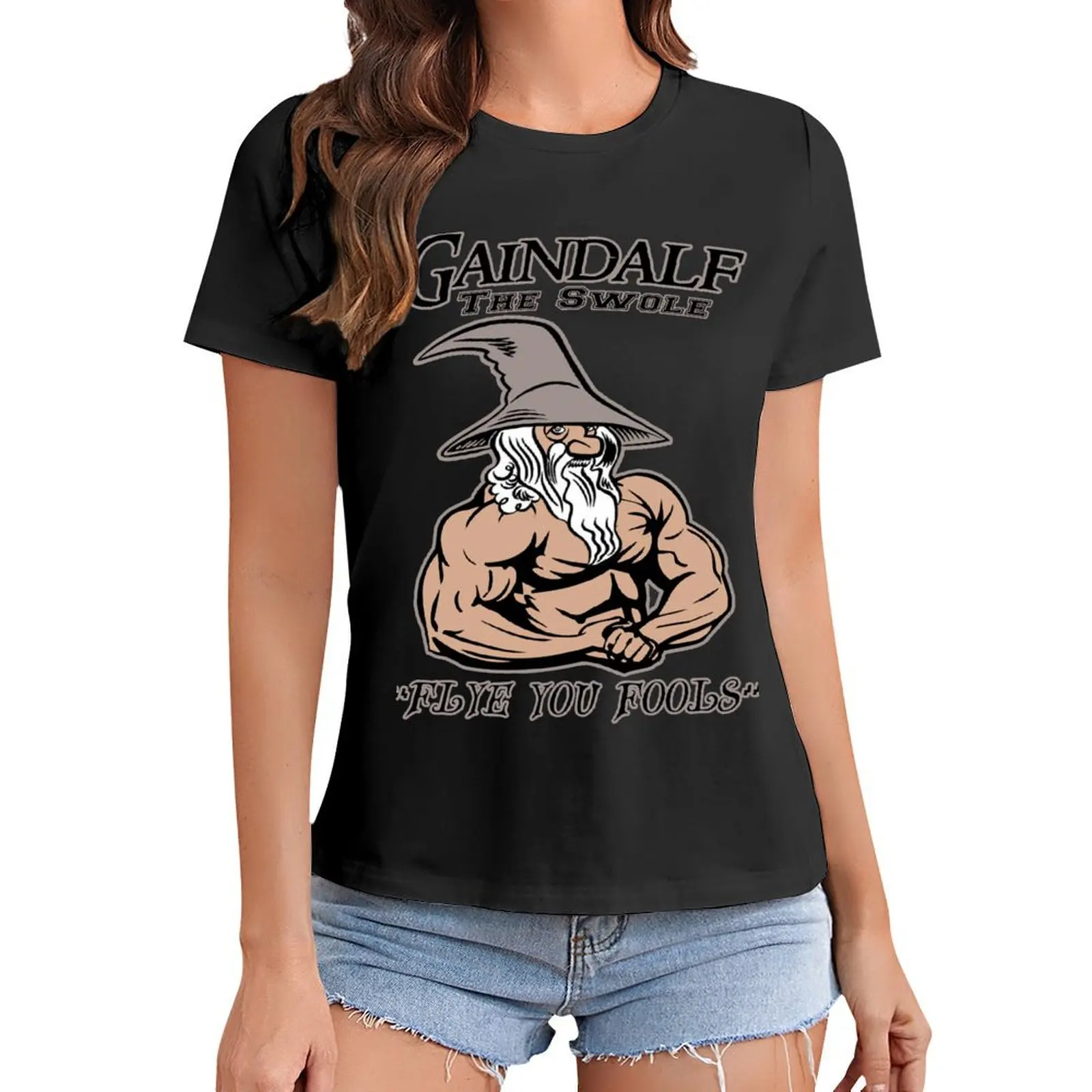 Gaindalf The Swole T-Shirt summer top cute clothes korean Women's clothes
Gaindalf The Swole T-Shirt summer top cute clothes korean Women's clothes