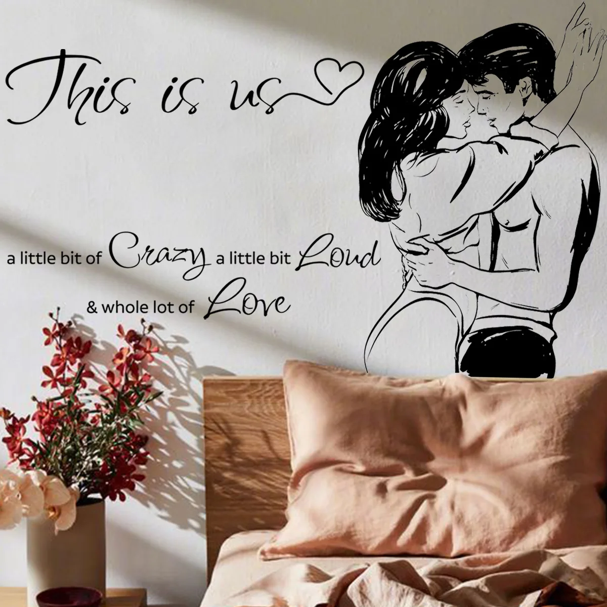 Creative Valentine's Day English Love Wall Sticker Bedroom Living Room Decoration Wall Sticker Self-adhesive Wall Sticker
Creative Valentine's Day English Love Wall Sticker Bedroom Living Room Decoration Wall Sticker Self-adhesive Wall Sticker