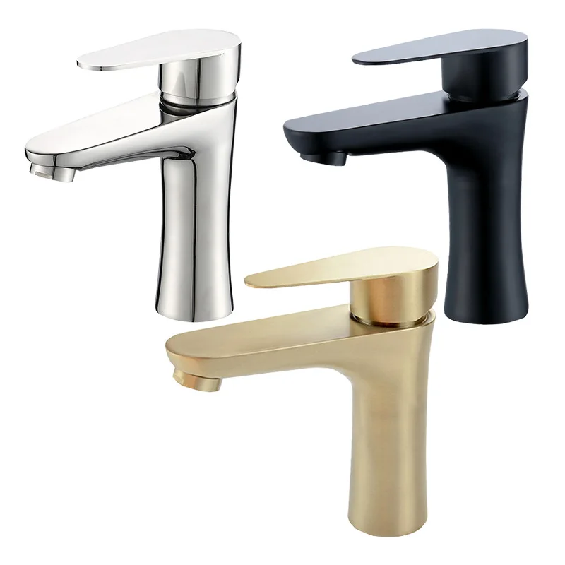 MTTUZK Bathroom Faucet Deck Mounted Brushed Gold Tap Black Basin Faucet Hot And Cold Mixer Taps Single Handle Single hole Faucet
MTTUZK Bathroom Faucet Deck Mounted Brushed Gold Tap Black Basin Faucet Hot And Cold Mixer Taps Single Handle Single hole Faucet
