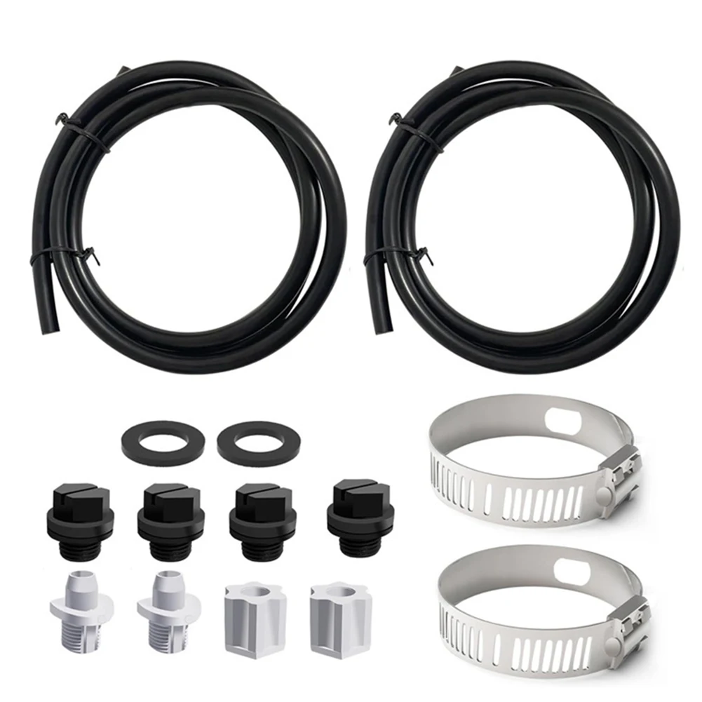 

1 Set Pool Off-line Chlorinator Tubing Feeder Connection Pack Saddle Clamp Drain Plug 4ft Pipe For CL200/CL220 Series Feeder
