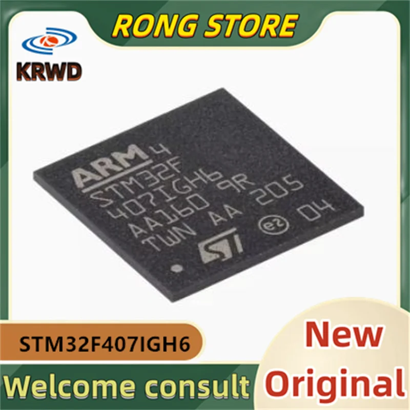 Новый и оригинальный чип STM32F407 IGH6, 2 шт., микроконтроллер STM32F407IGH6 STM32F407 UFBGA-201 ARM, 32-разрядный микроконтроллер-MCU
Новый и оригинальный чип STM32F407 IGH6, 2 шт., микроконтроллер STM32F407IGH6 STM32F407 UFBGA-201 ARM, 32-разрядный микроконтроллер-MCU