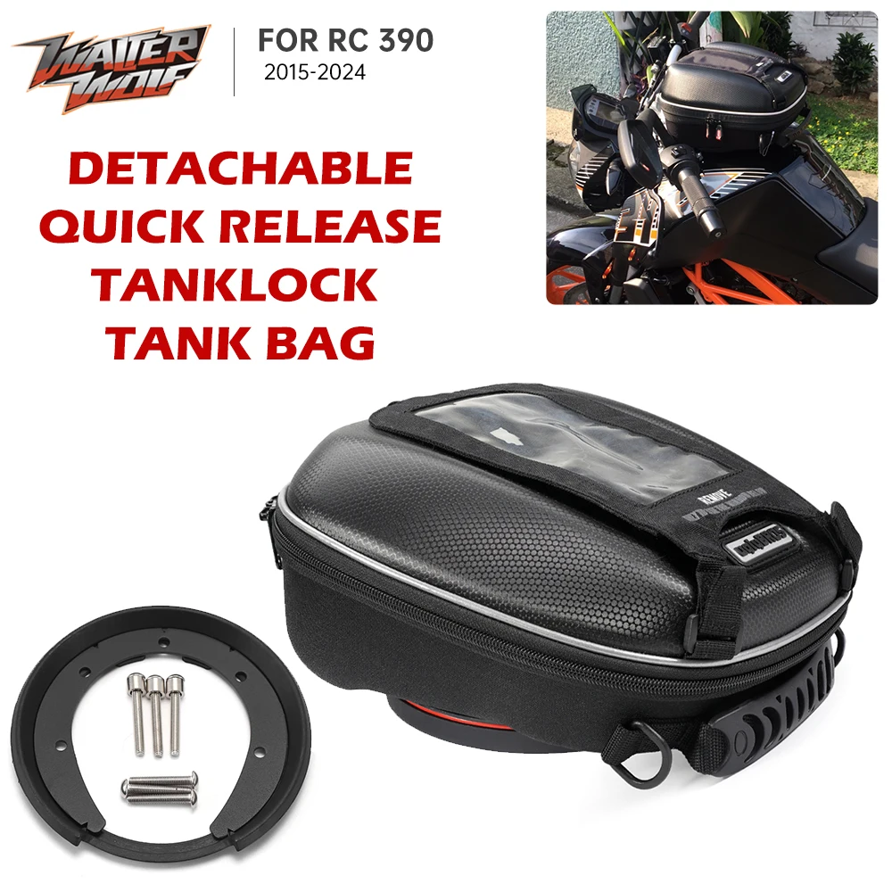 Motorcycle Tank Bag for RC 390 RC390 2015-2024 Waterproof 3.8L Detachable Tanklock Storge Bag Multi-Function Handbag Backpack
Motorcycle Tank Bag for RC 390 RC390 2015-2024 Waterproof 3.8L Detachable Tanklock Storge Bag Multi-Function Handbag Backpack
