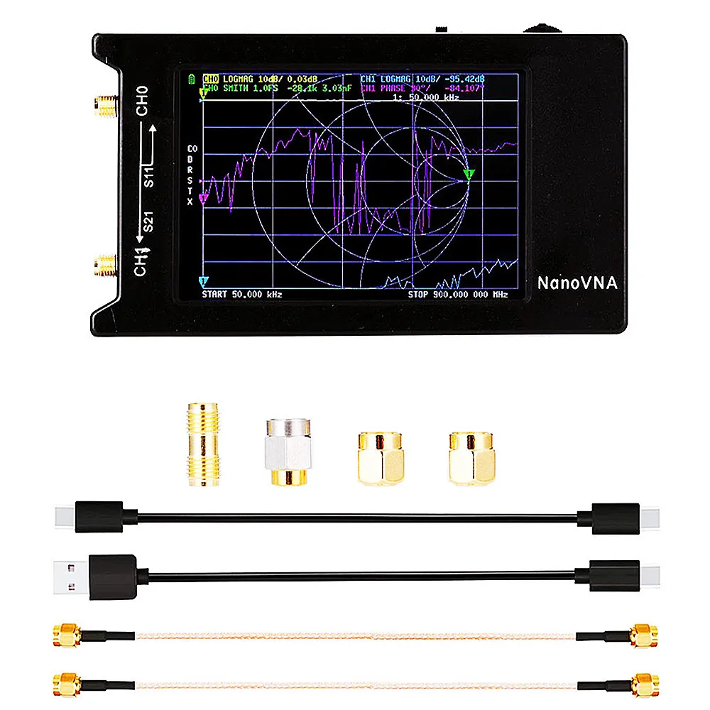 NanoVNA-H4 4-дюймовый Векторный анализатор сети 10 кГц-1,5 ГГц, антенный анализатор короткой волны MF HF VHF UHF Hugen версия 4 ", анализатор VHF
NanoVNA-H4 4-дюймовый Векторный анализатор сети 10 кГц-1,5 ГГц, антенный анализатор короткой волны MF HF VHF UHF Hugen версия 4 ", анализатор VHF