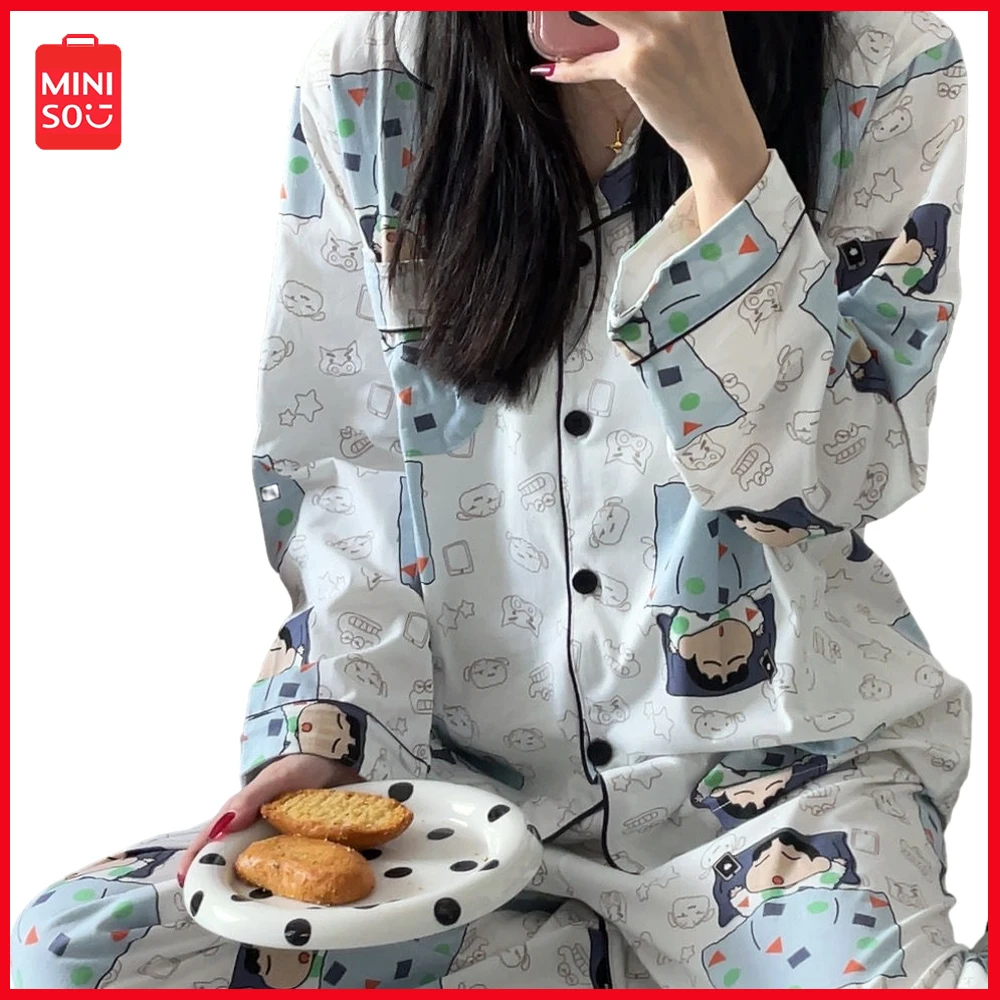2023 Miniso Crayon Shin Chan Cartoon Anime Korean Version Women S Fashion Versatile Long Sleeved Pajamas Autumn Cute Home Outfit
2023 Miniso Crayon Shin Chan Cartoon Anime Korean Version Women S Fashion Versatile Long Sleeved Pajamas Autumn Cute Home Outfit