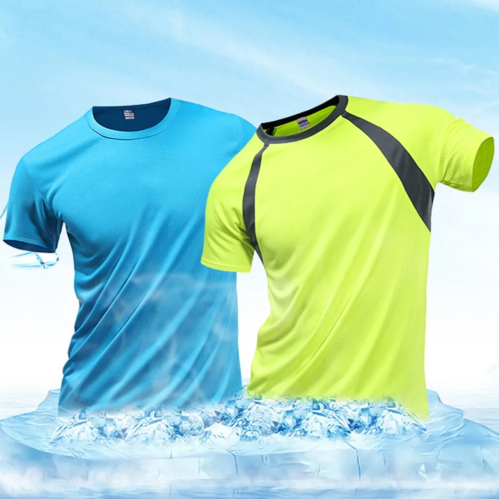 Fashion Men's Breathable T-Shirts Colorblock Quick Dry Athletic Wicking T-shirt Cool Running Gym Sports Tops Men Clothing
Fashion Men's Breathable T-Shirts Colorblock Quick Dry Athletic Wicking T-shirt Cool Running Gym Sports Tops Men Clothing