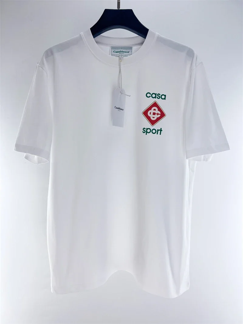 

23SS New Fasion Thick Casablanca T-shirt Men Women 1:1 Top Quality Small Logo New Tees T Shirt Mon Compte Techwear