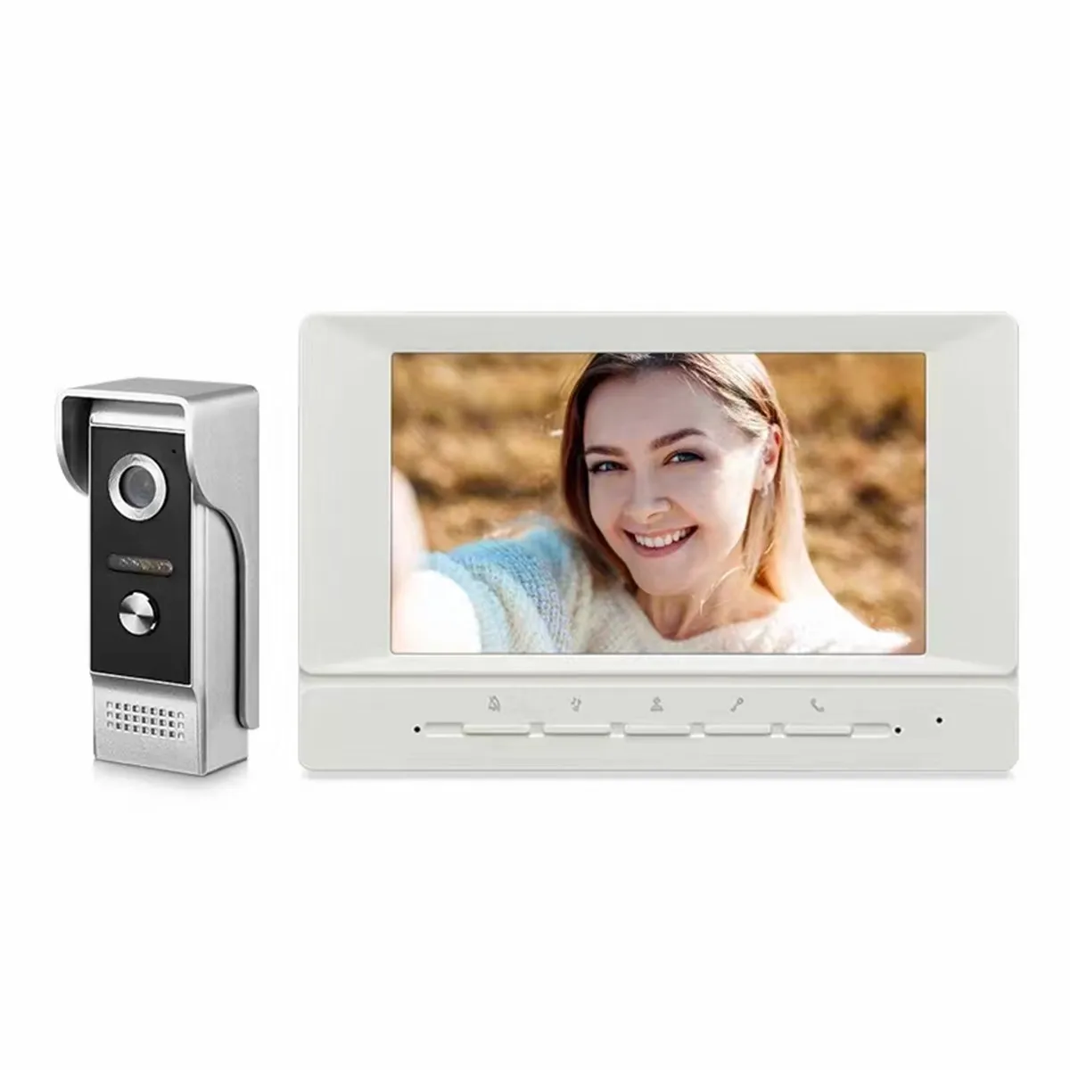 Проводной видеодомофон, 7-дюймовый TFT монитор 920TVL, система контроля доступа к двери, Визуальный дверной звонок
Проводной видеодомофон, 7-дюймовый TFT монитор 920TVL, система контроля доступа к двери, Визуальный дверной звонок