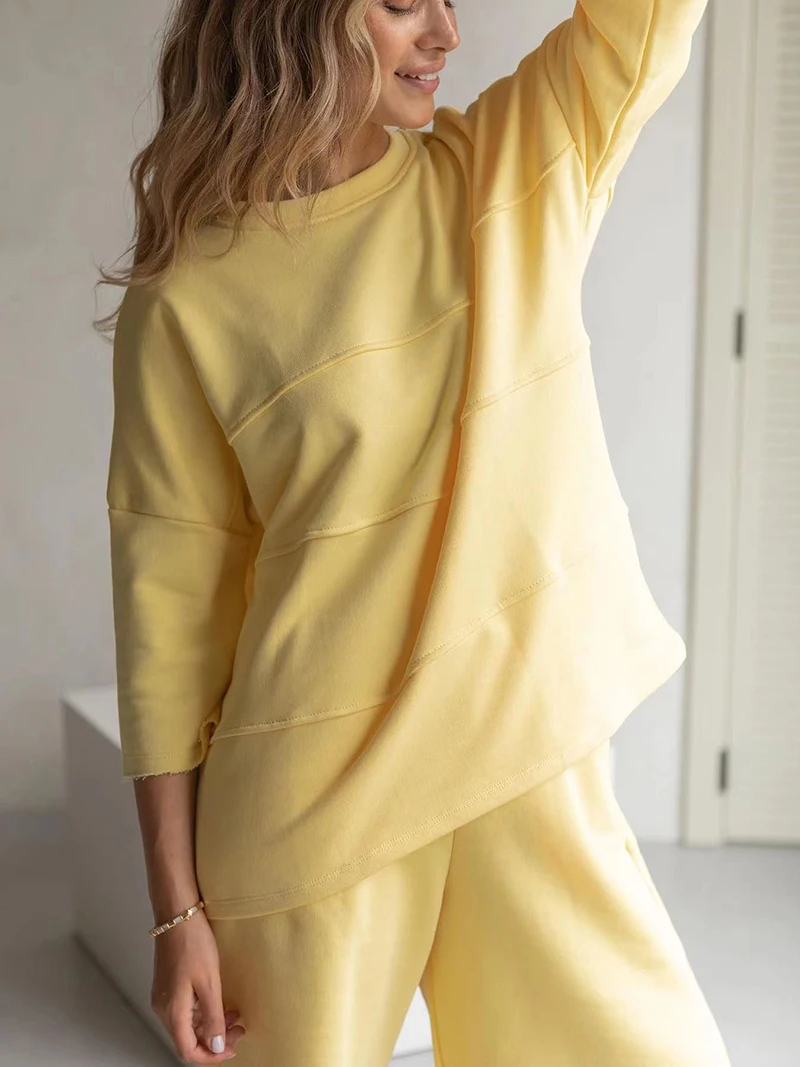 Bornladies Sommer 100% Baumwolle Sets Frauen Casual Zwei Stücke Halbe Hülse Patchwork T Shirts & Hohe Taille Shorts Outfits Trainingsanzug Bornladies Sommer 100% Baumwolle Sets Frauen Casual Zwei Stücke Halbe Hülse Patchwork T Shirts & Hohe Taille Shorts Outfits Trainingsanzug