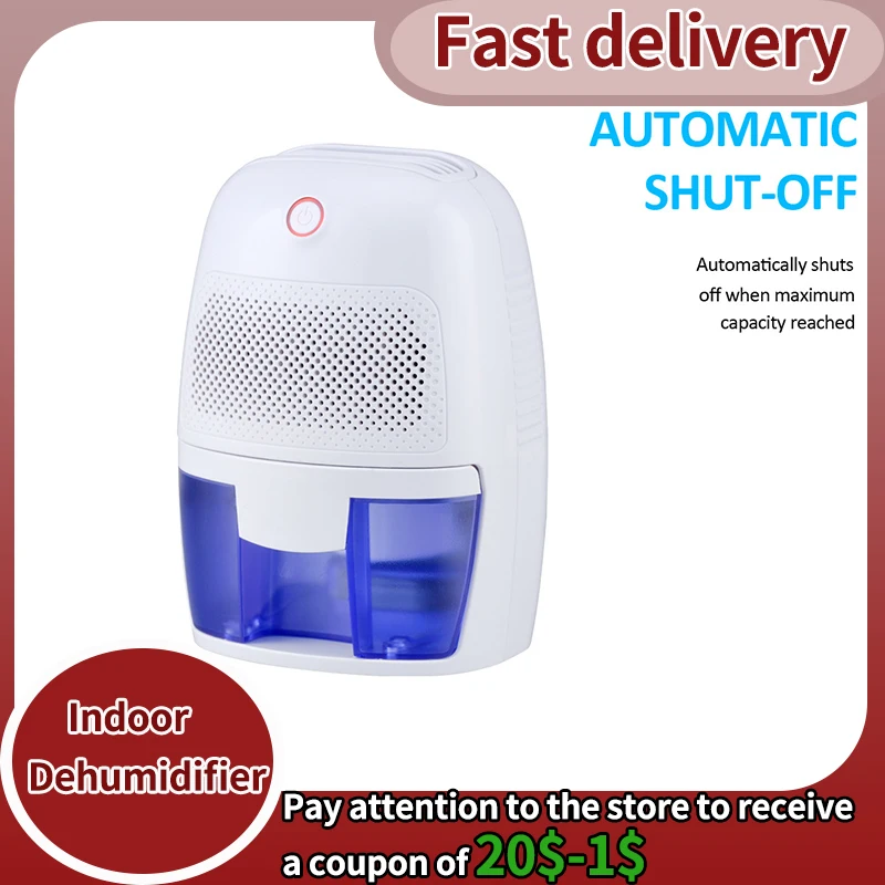 

Mini Semiconductor Dehumidifier Desiccant Moisture Absorbing Air Dryer Super Quiet Thermo-electric Deshumidificador for Home