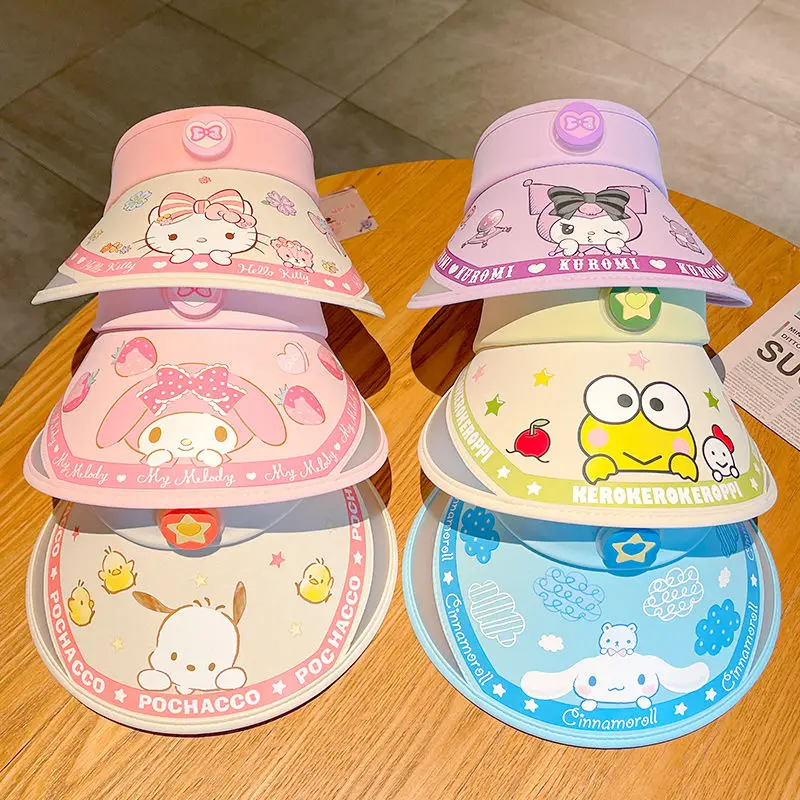 Cinnamoroll Hello Kitty Anime Kawaii Sanrio Children Summer Sunblock Hat Cute Kuromi My Melody Outdoor Bright Cap Kids Toys
Cinnamoroll Hello Kitty Anime Kawaii Sanrio Children Summer Sunblock Hat Cute Kuromi My Melody Outdoor Bright Cap Kids Toys