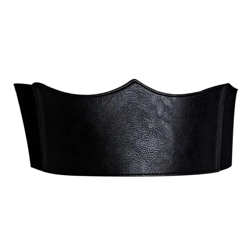 

Versatile Women Belt Stylish Women's Wide Elastic Corset Belt in Faux Leather Slimming Body Waistband for Dress Shirt Decoration