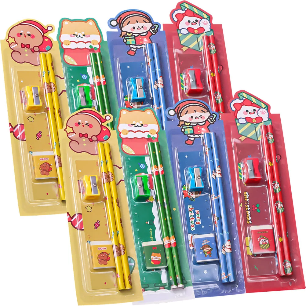 8 Sets Pencil Stationery Sharpener Pencils Erasable Eternal Christmas Children Eraser
8 Sets Pencil Stationery Sharpener Pencils Erasable Eternal Christmas Children Eraser