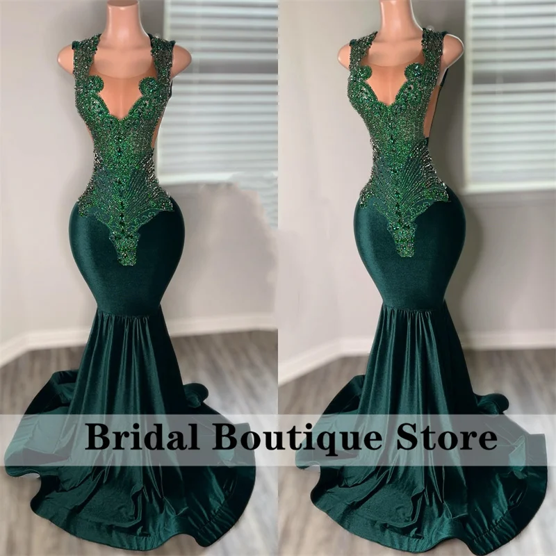 Green Diamonds Prom Dress 2024 Velvet GlitterCrystal Beads Rhinestones Birthday Party Dress Wedding Reception Gowns Robe
Green Diamonds Prom Dress 2024 Velvet GlitterCrystal Beads Rhinestones Birthday Party Dress Wedding Reception Gowns Robe