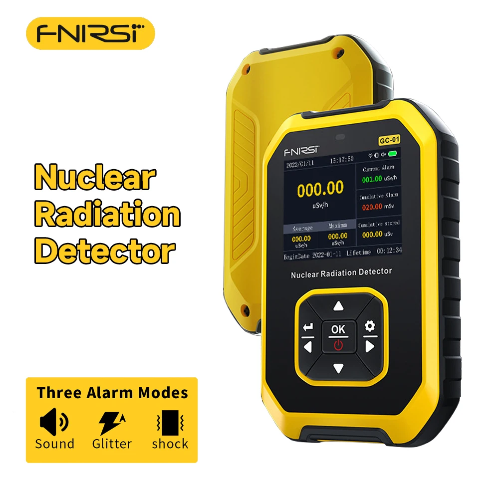 

GC-01 Nuclear Radiation Detector GM Geiger Counter EMF Meter Radiation Tester X γ β Rays Real Time Moniting Radiation Dosimeter