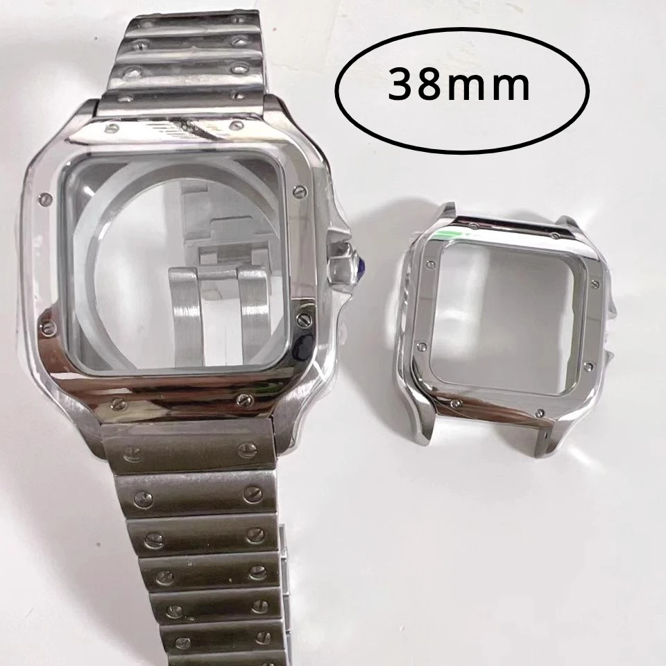 Watch Case 38mm for Cartier No Logo Style Constant Motion Case Stainless Steel Strap Sapphire Glass Suitable NH35 4R36 Movement
Watch Case 38mm for Cartier No Logo Style Constant Motion Case Stainless Steel Strap Sapphire Glass Suitable NH35 4R36 Movement