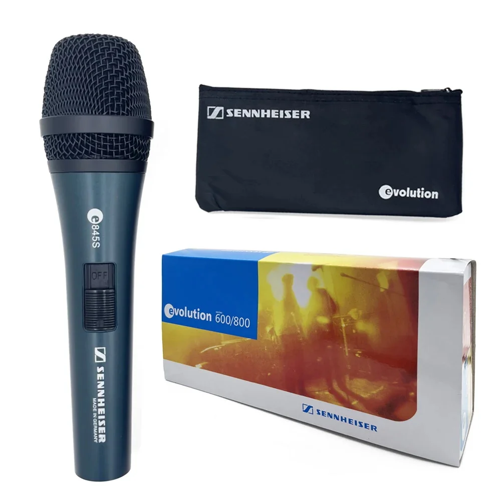 

Professional Wired Microphone for Sennheiser E845S Super-Cardioid Dynamic Handheld Mic for Live Performance Stage Karaoke Church