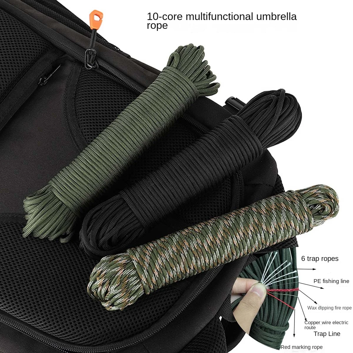 Multifunctional 10 Core 4mm Ignition Wax Rope Paracord Outdoor Rescue Bundle Tent Mountaineering Rope Without Joint 31 Meters
Multifunctional 10 Core 4mm Ignition Wax Rope Paracord Outdoor Rescue Bundle Tent Mountaineering Rope Without Joint 31 Meters