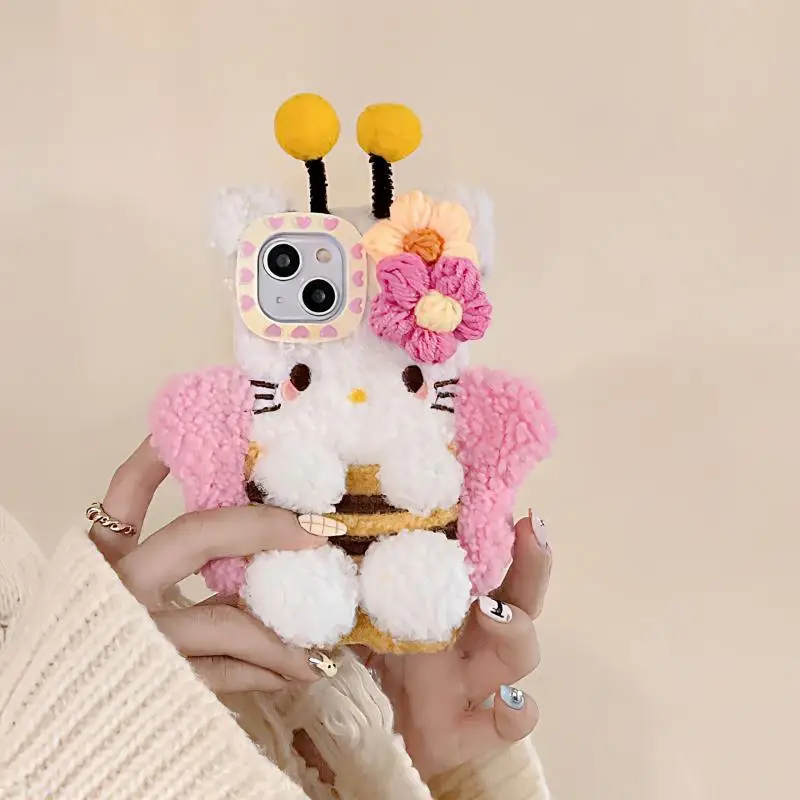 Sanrio Hello Kitty Plush Phone Case Cartoon Pororo Little Beaver Loopy Iphone Case Anti Drop Cover for Iphone 151213/14Pro Max11 
Sanrio Hello Kitty Plush Phone Case Cartoon Pororo Little Beaver Loopy Iphone Case Anti Drop Cover for Iphone 151213/14Pro Max11