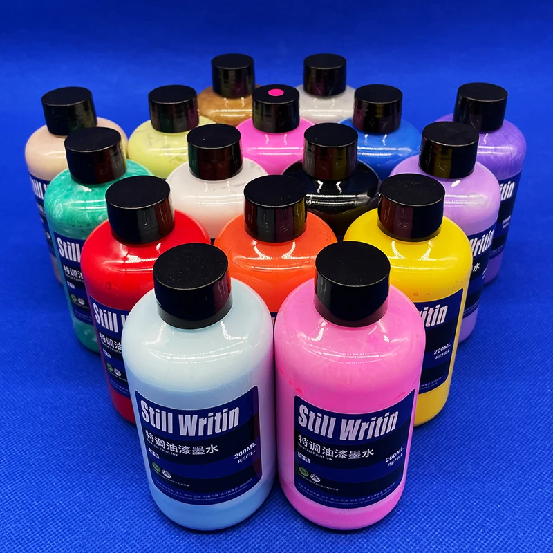 SW Paint Ink 200ml Large Capacity Oily Graffiti Marker Flowing Pen Refill Liquid
SW Paint Ink 200ml Large Capacity Oily Graffiti Marker Flowing Pen Refill Liquid