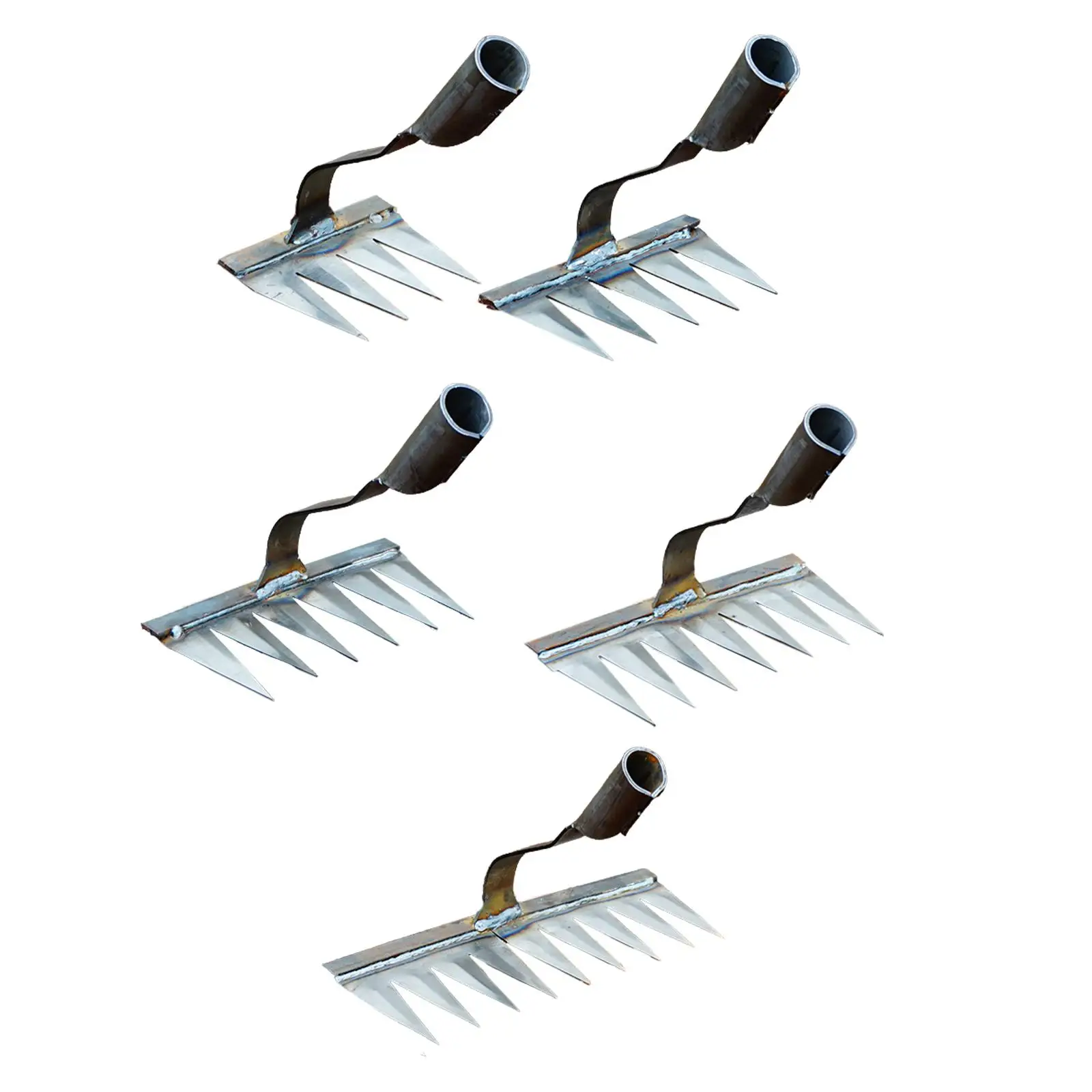 Прочный ручной инструмент для садоводства, прочные садовые грабли с металлическими зубьями для посадки грунта во дворе, свалка, ослабление почвы, посадка газона 
Прочный ручной инструмент для садоводства, прочные садовые грабли с металлическими зубьями для посадки грунта во дворе, свалка, ослабление почвы, посадка газона