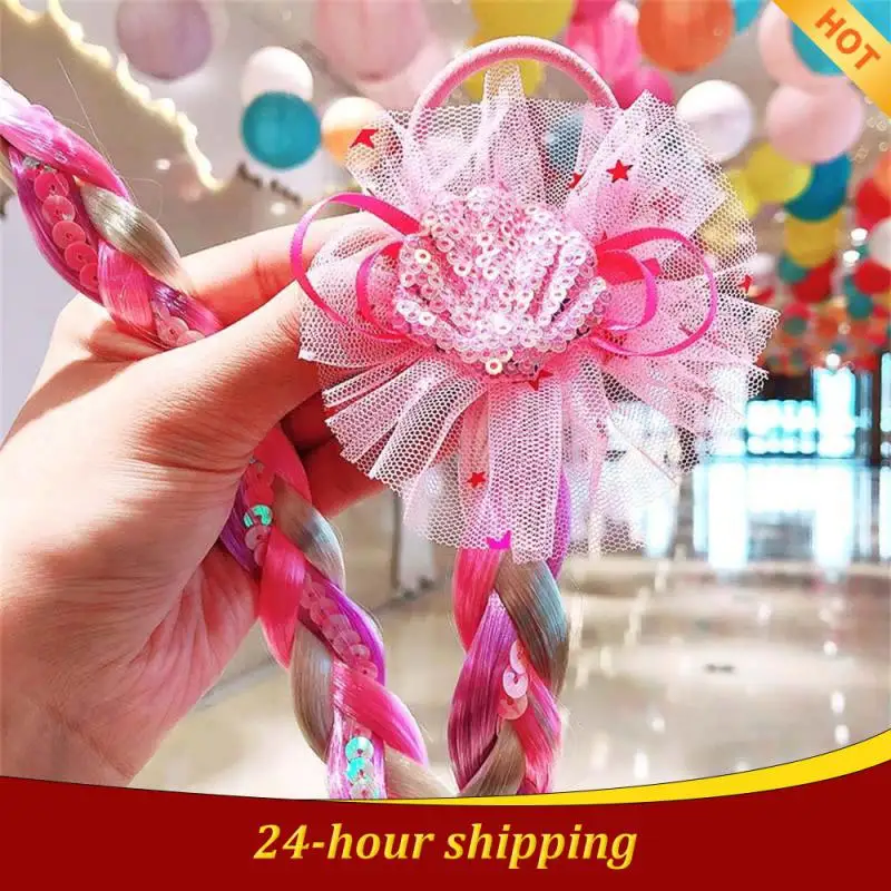 

Hair Rope Approximately 30g Fashion Simple Braid Beautiful Decorate Korean Style Hair Accessories Color Resin Child