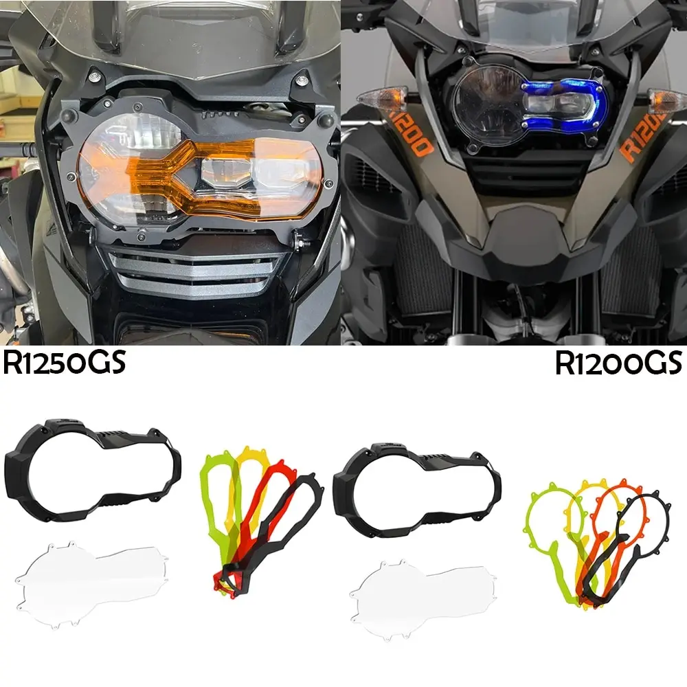 

2024 2023 Motorcycle Headlight Protector With 4 Fluorescent Covers For BMW R1200GS LC GSA R1250GS R 1200GS 1250GS ADV Adventure