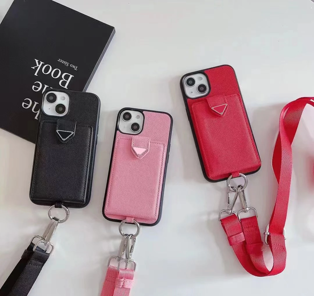 PD with logo European and American big-name mobile phone case card card trendy cross-body lanyard phone case
PD with logo European and American big-name mobile phone case card card trendy cross-body lanyard phone case