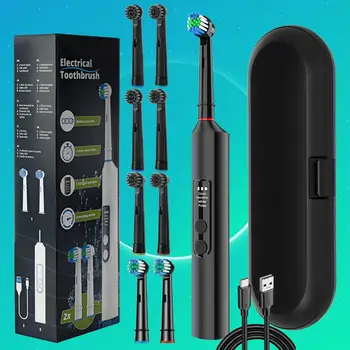 Round Head Rotating Electric Toothbrush
