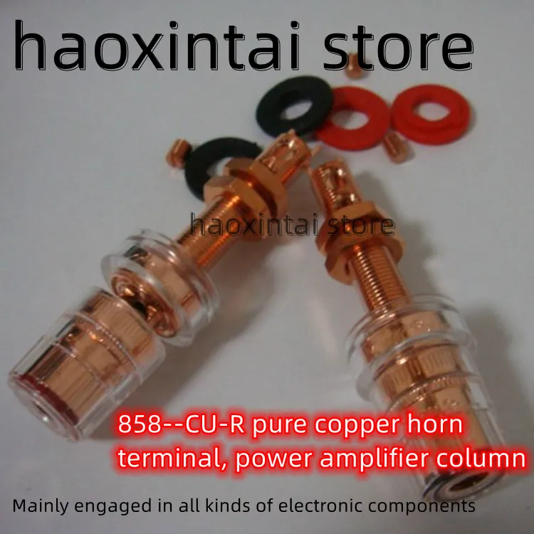 

1pcs 858--CU-R pure copper horn terminal, power amplifier column