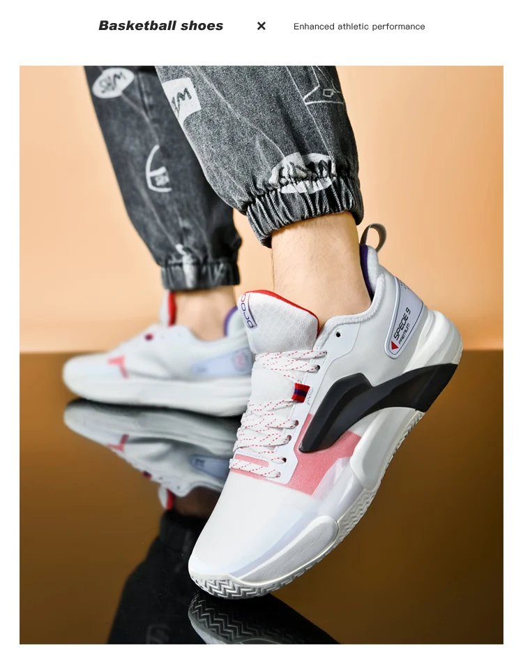 Tênis de basquete casual masculino e feminino, tênis de combate almofadado baixo, com tendência além das fronteiras, tamanho grande, novo, verão Tênis de basquete casual masculino e feminino, tênis de combate almofadado baixo, com tendência além das fronteiras, tamanho grande, novo, verão