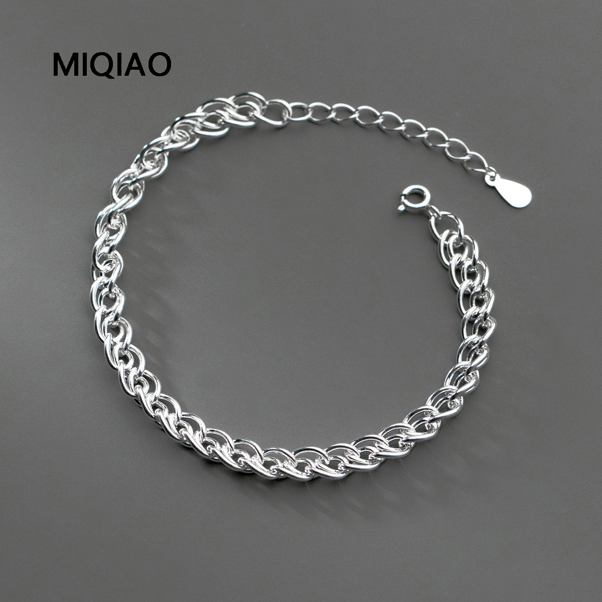 

MIQIAO 925 Sterling Silver Bracelets Jewelry For Women Chains Fashion 2022 Women's Hand Bracelets Best Selling
