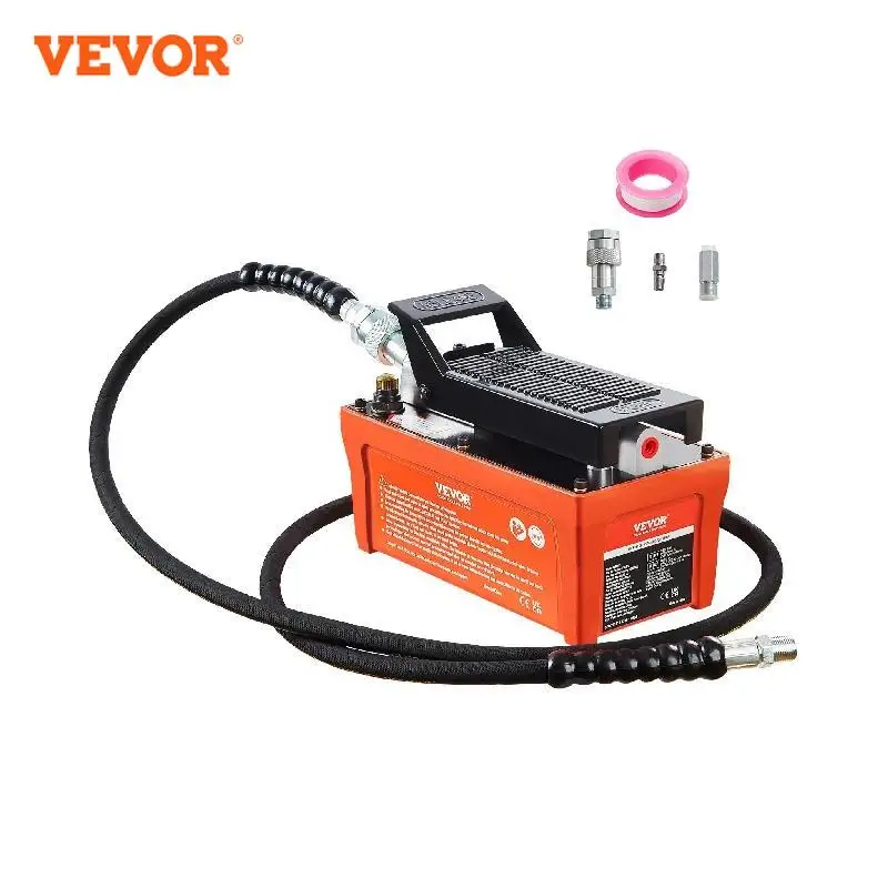 

VEVOR Air Hydraulic Pump 10,000 PSI 1/2 Gal Reservoir Foot Actuated Air Treadle for Auto Body Frame Machines and Pulling Post