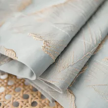 Villa Imitation Satin Jacquard Curtain For Living Room Luxury Gold Thread Embroidery 3D Embossed Leaves Curtains For Bedroom #5
Villa Imitation Satin Jacquard Curtain For Living Room Luxury Gold Thread Embroidery 3D Embossed Leaves Curtains For Bedroom #5