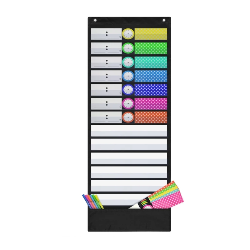 Smart Pocket Chart с 18 пустыми двусторонними многоразовыми карточками, каждая из которых предназначена для планирования
Smart Pocket Chart с 18 пустыми двусторонними многоразовыми карточками, каждая из которых предназначена для планирования