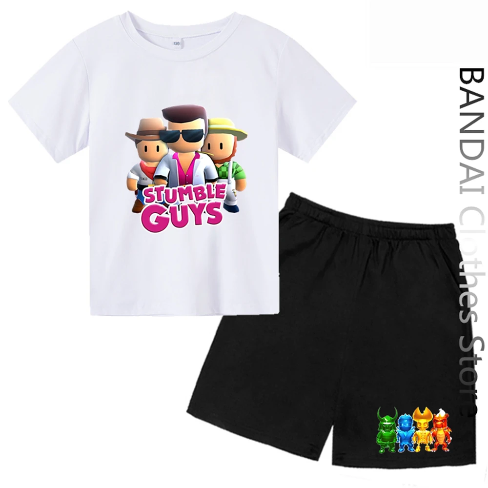 Kawaii Stumble Guys Shirt Boy T-shirt Shorts Cartoon Tees Kids Clothing Baby Kid Girls Tops Children Clothes Summer Short Sleeve
Kawaii Stumble Guys Shirt Boy T-shirt Shorts Cartoon Tees Kids Clothing Baby Kid Girls Tops Children Clothes Summer Short Sleeve