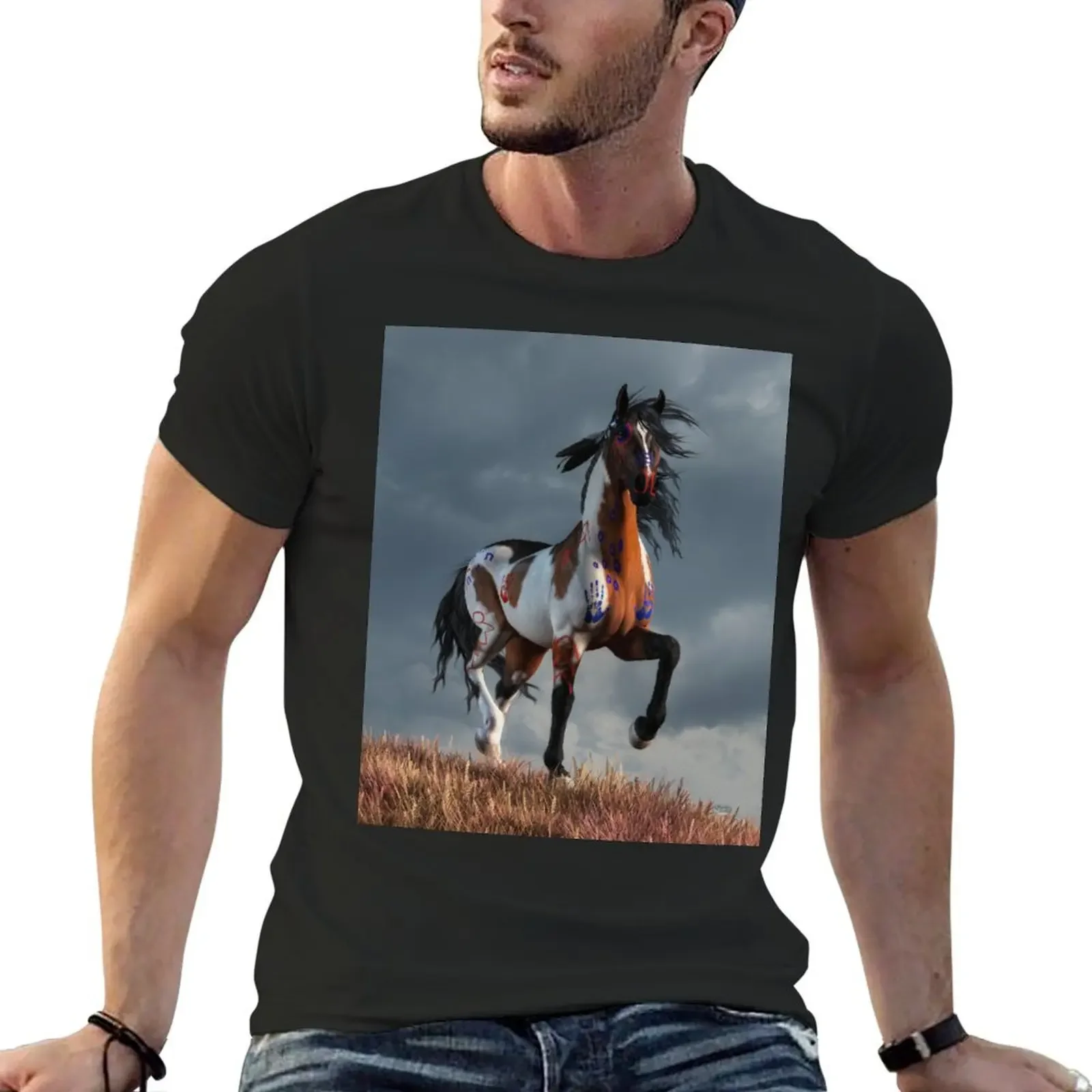 Футболка Spirit Horse с принтом животных для мальчиков, футболка с коротким рукавом, мужские футболки с графическим принтом
Футболка Spirit Horse с принтом животных для мальчиков, футболка с коротким рукавом, мужские футболки с графическим принтом