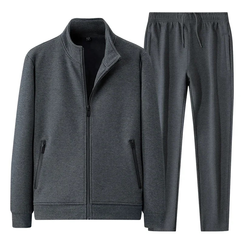 2024 Spring and Autumn Men's Solid Color Casual Zipper Sweatshirt and Sweatpants Thicken Thermal Hoodless Jacket Pants Sets
2024 Spring and Autumn Men's Solid Color Casual Zipper Sweatshirt and Sweatpants Thicken Thermal Hoodless Jacket Pants Sets