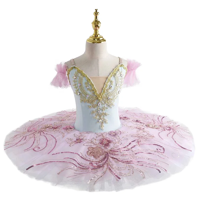 

Adult Kids Flower Girls Professional Ballet Tutu Dress Women Princess Platter Pancake Swan Lake Ballerina Stage Dance Costume