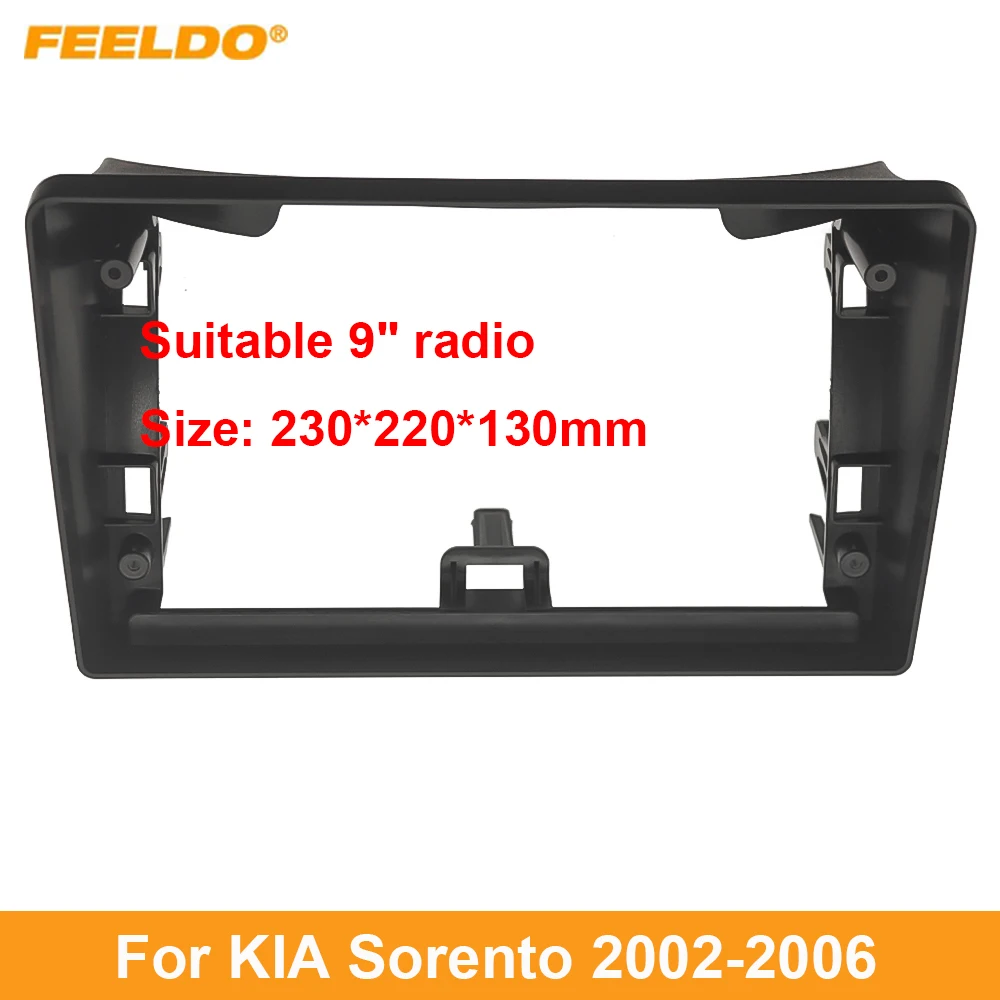 Автомобильная аудиосистема FEELDO, комплект 9-дюймовых рамок для приборной панели с большим экраном, подходит для KIA Sorento (02-06)
Автомобильная аудиосистема FEELDO, комплект 9-дюймовых рамок для приборной панели с большим экраном, подходит для KIA Sorento (02-06)