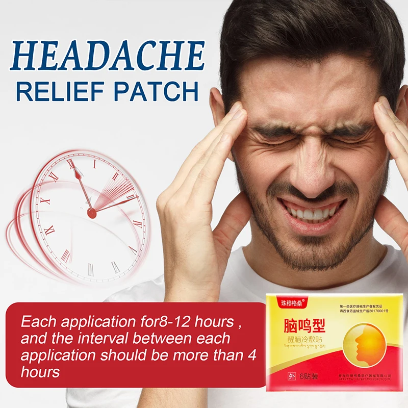 6pcs Headache Relief Plaster Improve Migraine Mental Anxiety Insomnia Sticker Relieve Stress Nerve Relax Dizziness Patches
6pcs Headache Relief Plaster Improve Migraine Mental Anxiety Insomnia Sticker Relieve Stress Nerve Relax Dizziness Patches