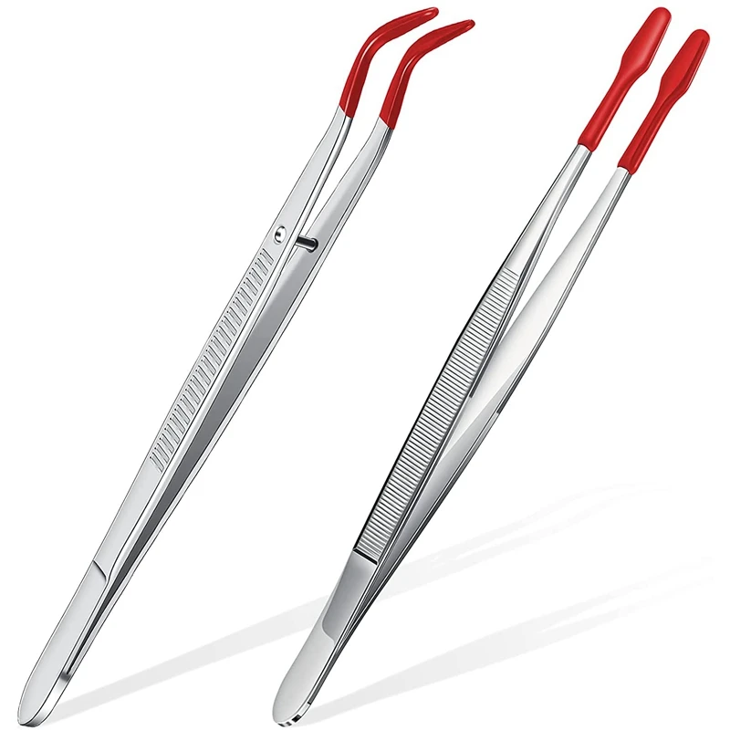 2Pcs Tweezers Tips Set Coated Tips Bent Flat Tweezers Jewelry Hobby Crafts Industrial Electronic Tweezers Tools
2Pcs Tweezers Tips Set Coated Tips Bent Flat Tweezers Jewelry Hobby Crafts Industrial Electronic Tweezers Tools