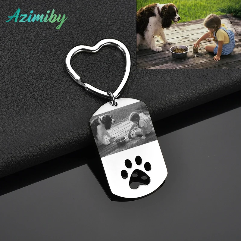 Azimiby Stainless Steel Custom DIY Dog Photo Keychain I Love Dog Pendant Heart Engrave Keychain Man Woman Favorite Gift Souvenir
Azimiby Stainless Steel Custom DIY Dog Photo Keychain I Love Dog Pendant Heart Engrave Keychain Man Woman Favorite Gift Souvenir