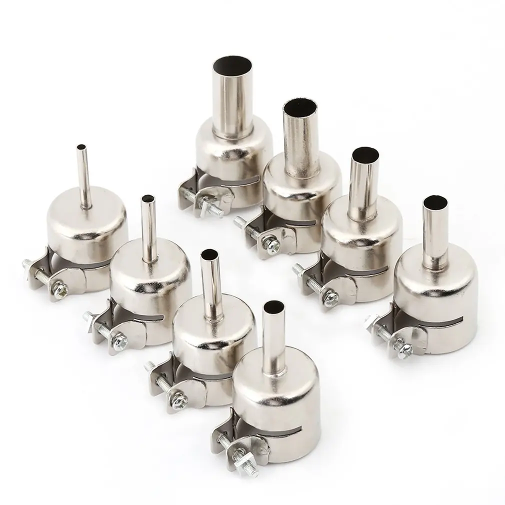 8 Pcs Universal Heat Air Nozzle 3-12mm Heat Resisting Mouth Tips Sets Repair Tools for 850 Series Hot Air Soldering Statio
8 Pcs Universal Heat Air Nozzle 3-12mm Heat Resisting Mouth Tips Sets Repair Tools for 850 Series Hot Air Soldering Statio